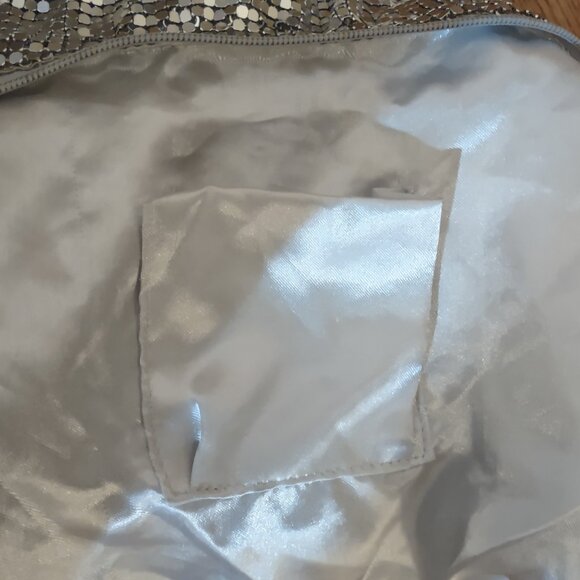 Vintage Silver Metal Mesh Handbag Evening Party Glitzy - Picture 12 of 13